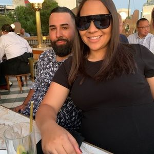 Motherhood fitted textured black midi dress